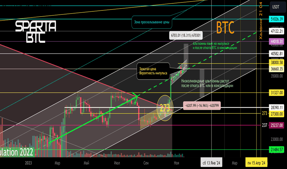 BTC/USD Локальный тренд 19 11 2023
