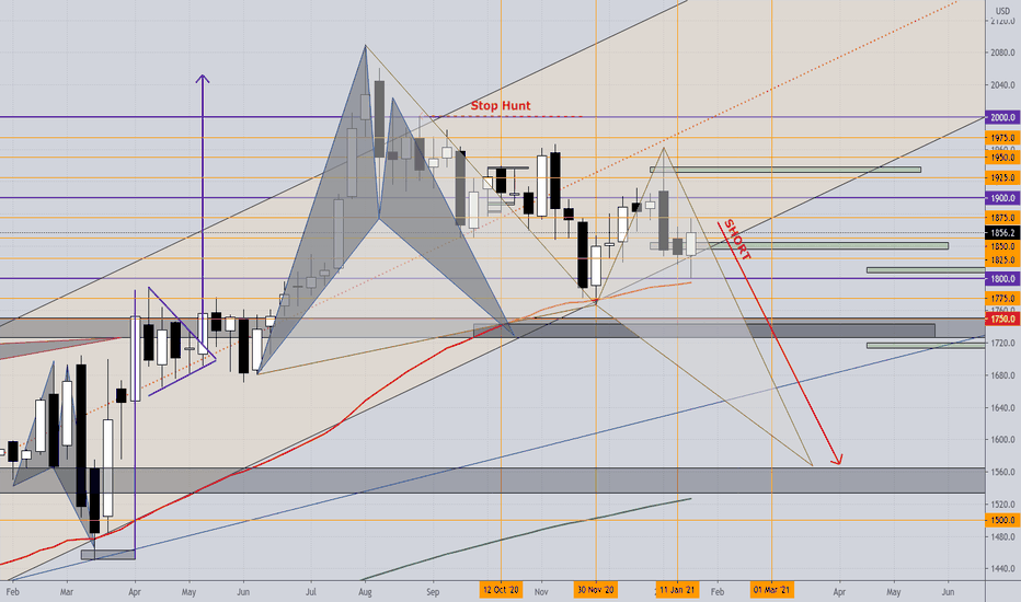 GOLD - SHORT; The rise of the U$D will crush the Metals! ...