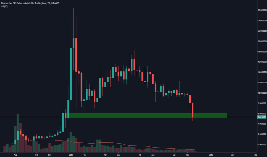 BNB is sitting at long term buy zone