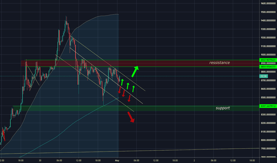 Bitcoin going on the road. Bears gaining power